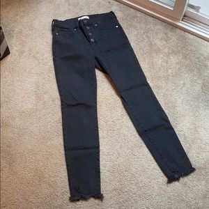 Madewell High-Rise Skinny Jeans in Berkeley Black